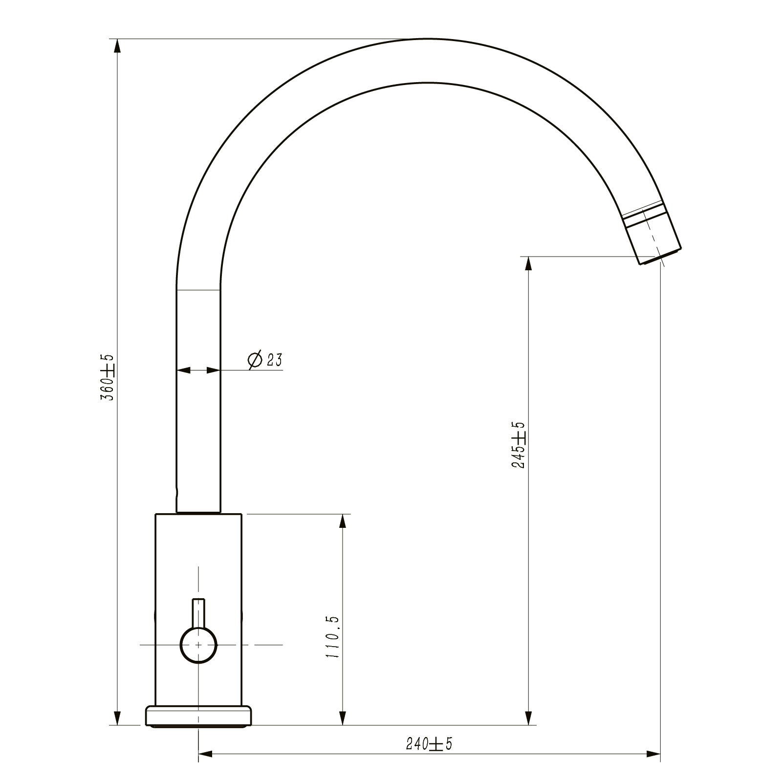 Köksblandare Strand Solid SO-1107E