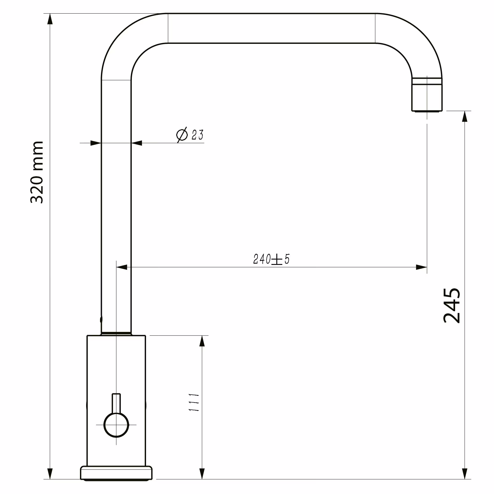 Köksblandare Strand Solid SO-1108E