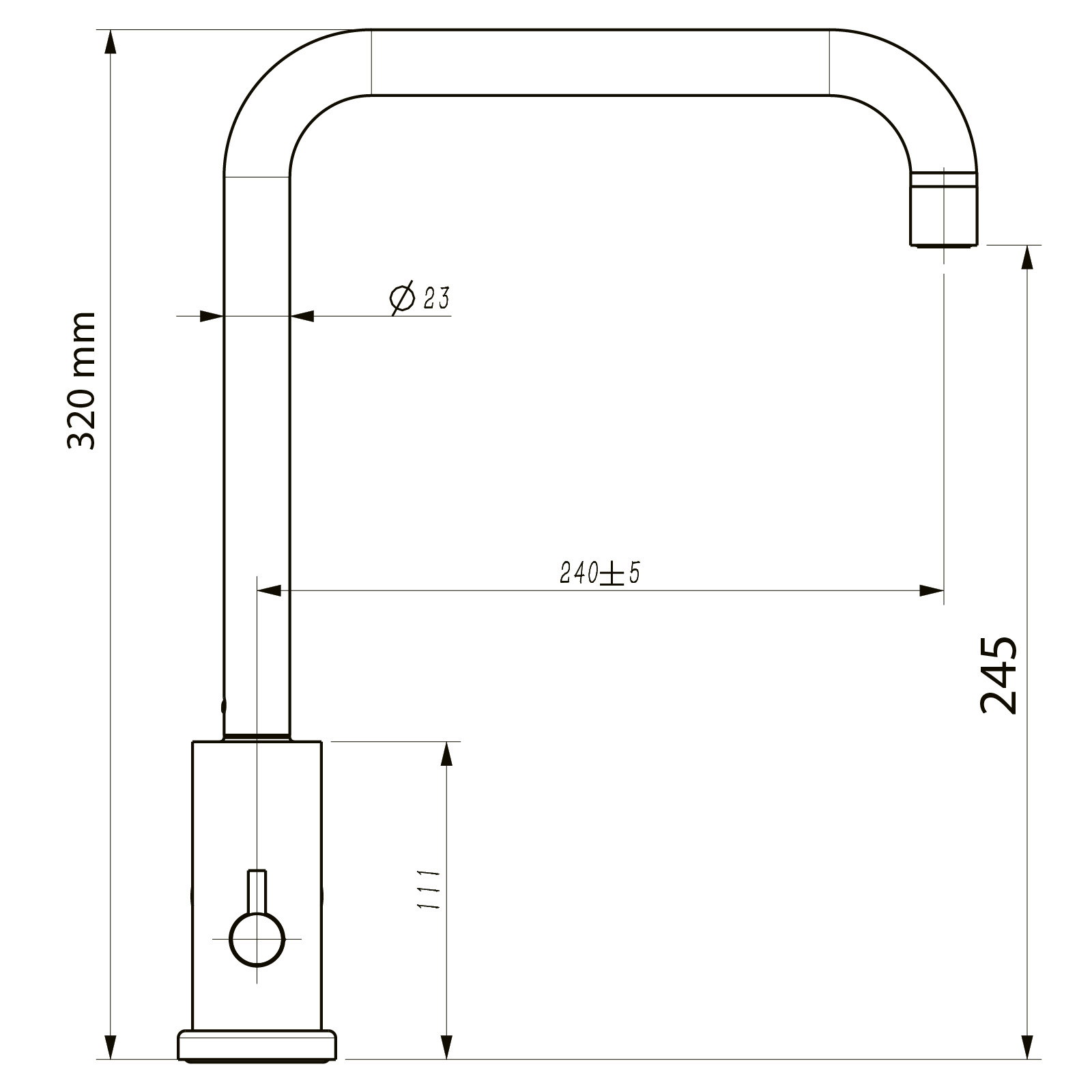 Köksblandare Strand Solid SO-1108E
