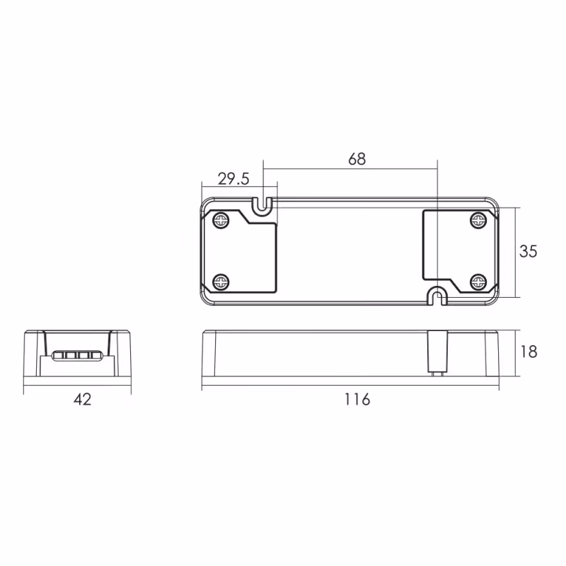 LED-kontroll Push-dim/Dali C5AD