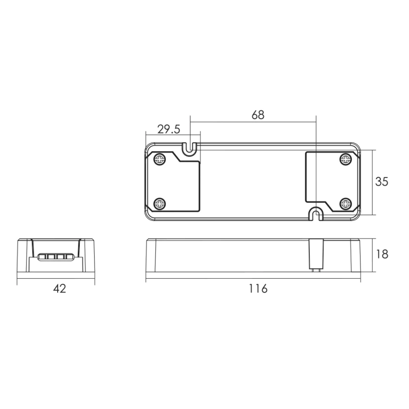 LED-kontroll Push-dim/Dali C5AD
