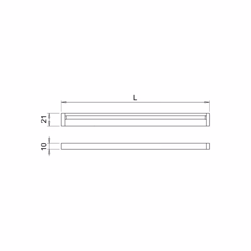 LED-profil Blade - Aluminium