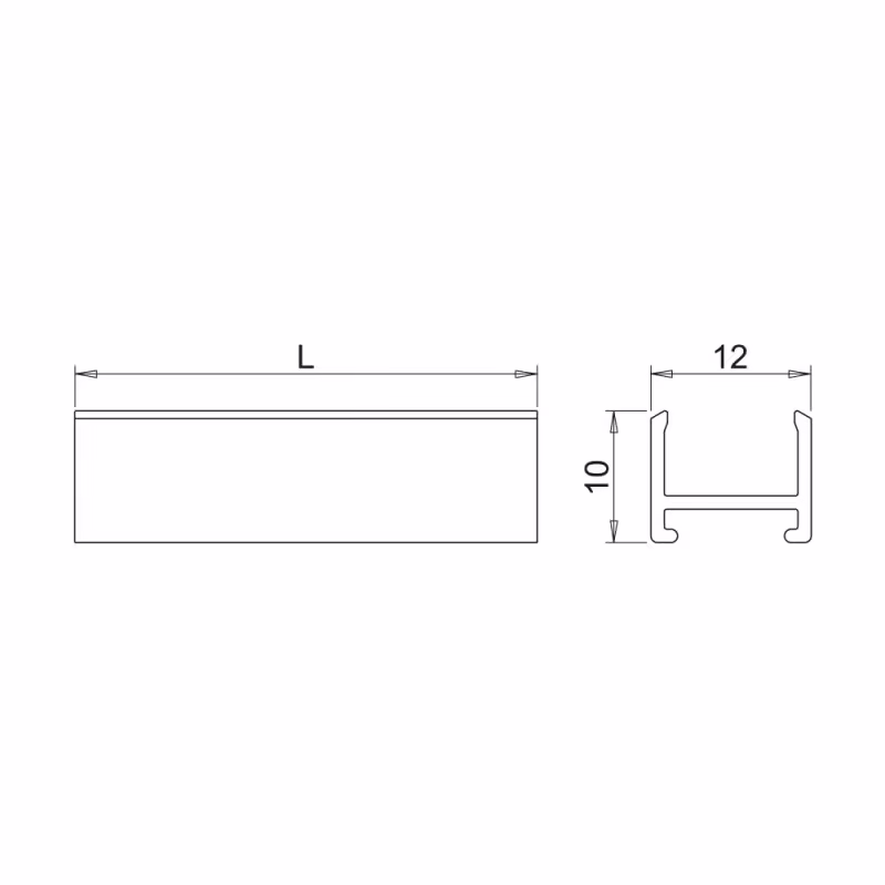 LED-profil Nexus - Aluminium