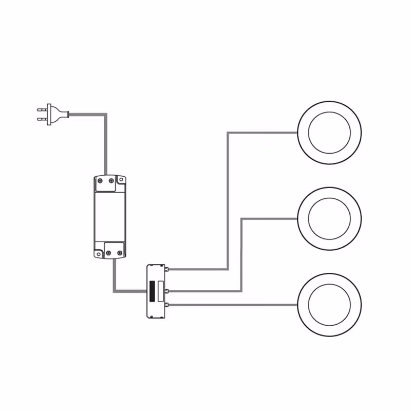 LED-spot Atom - Svart