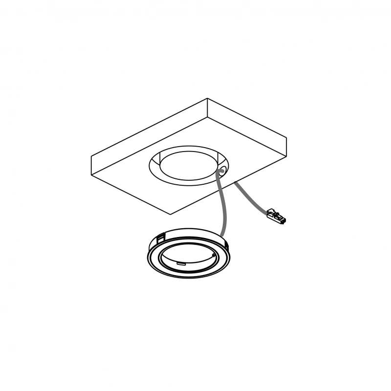 LED-spot Holl D-M - Mattsvart