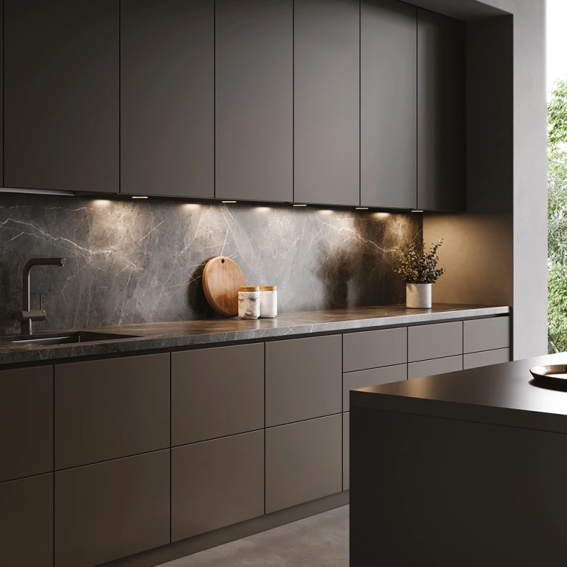 LED-spot Holl D-M med lock - Mattsvart
