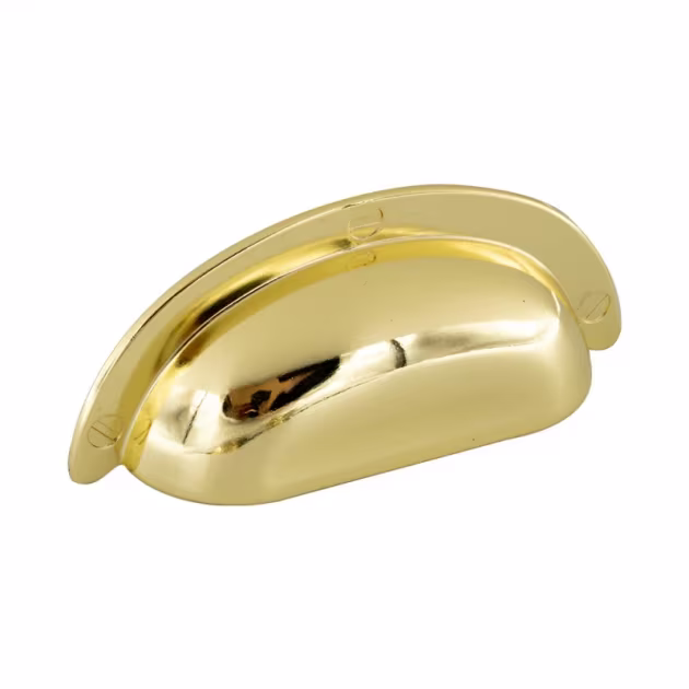 Skålhandtag 3922 - 64mm - Polerad mässing