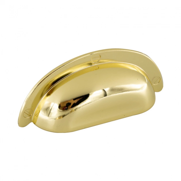 Skålhandtag 3922 - 64mm - Polerad mässing