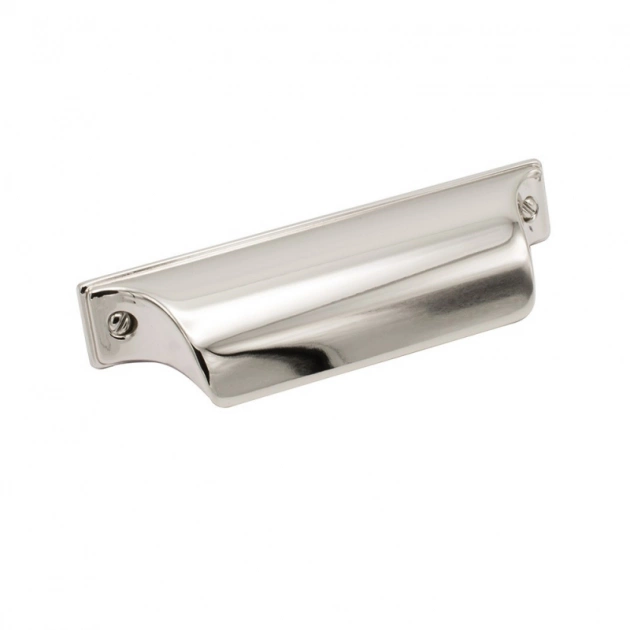 Skålhandtag Timjan - 64mm - Förnicklad