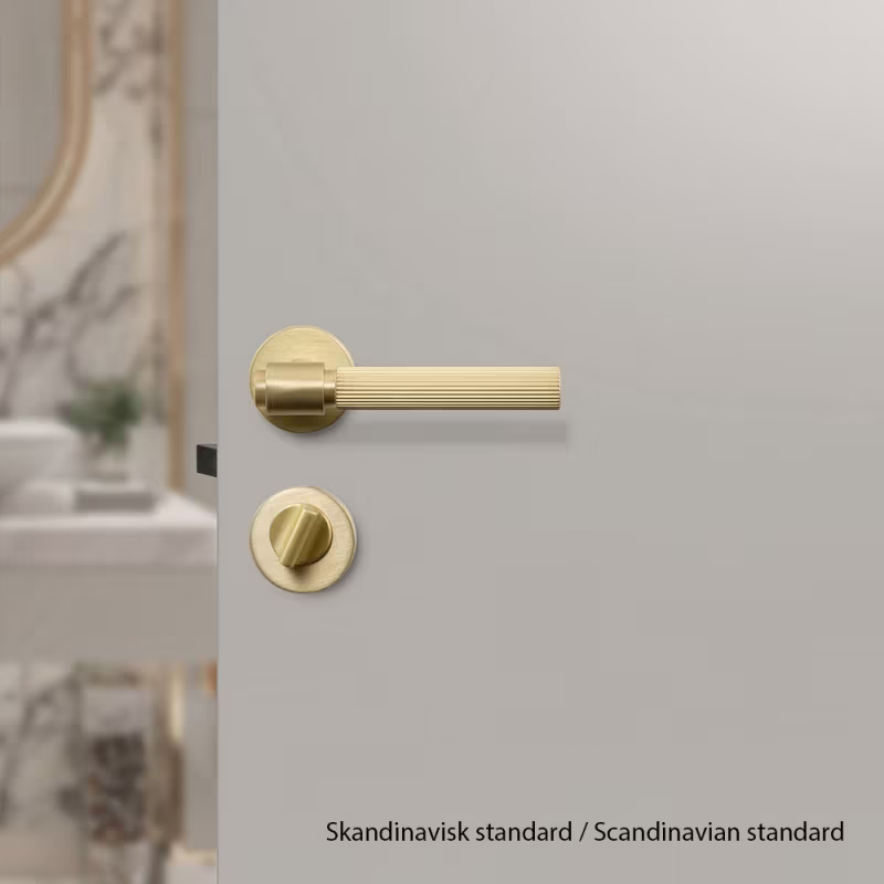 Toalettvred R - Borstad mässing