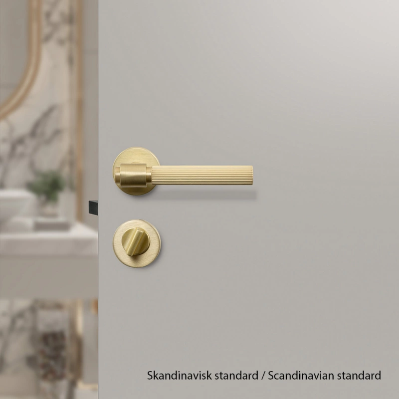 Toalettvred R - Borstad mässing