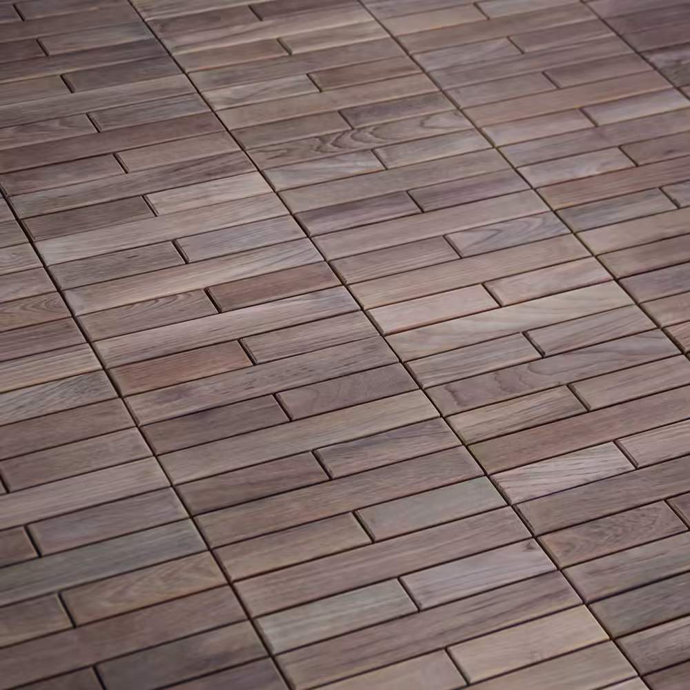Trall Teak Deltaplattan K Höger 30×30