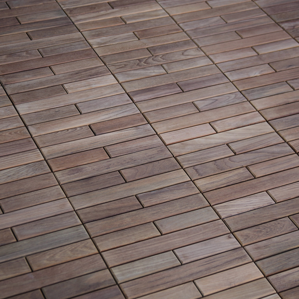 Trall Teak Deltaplattan K Höger 30×30