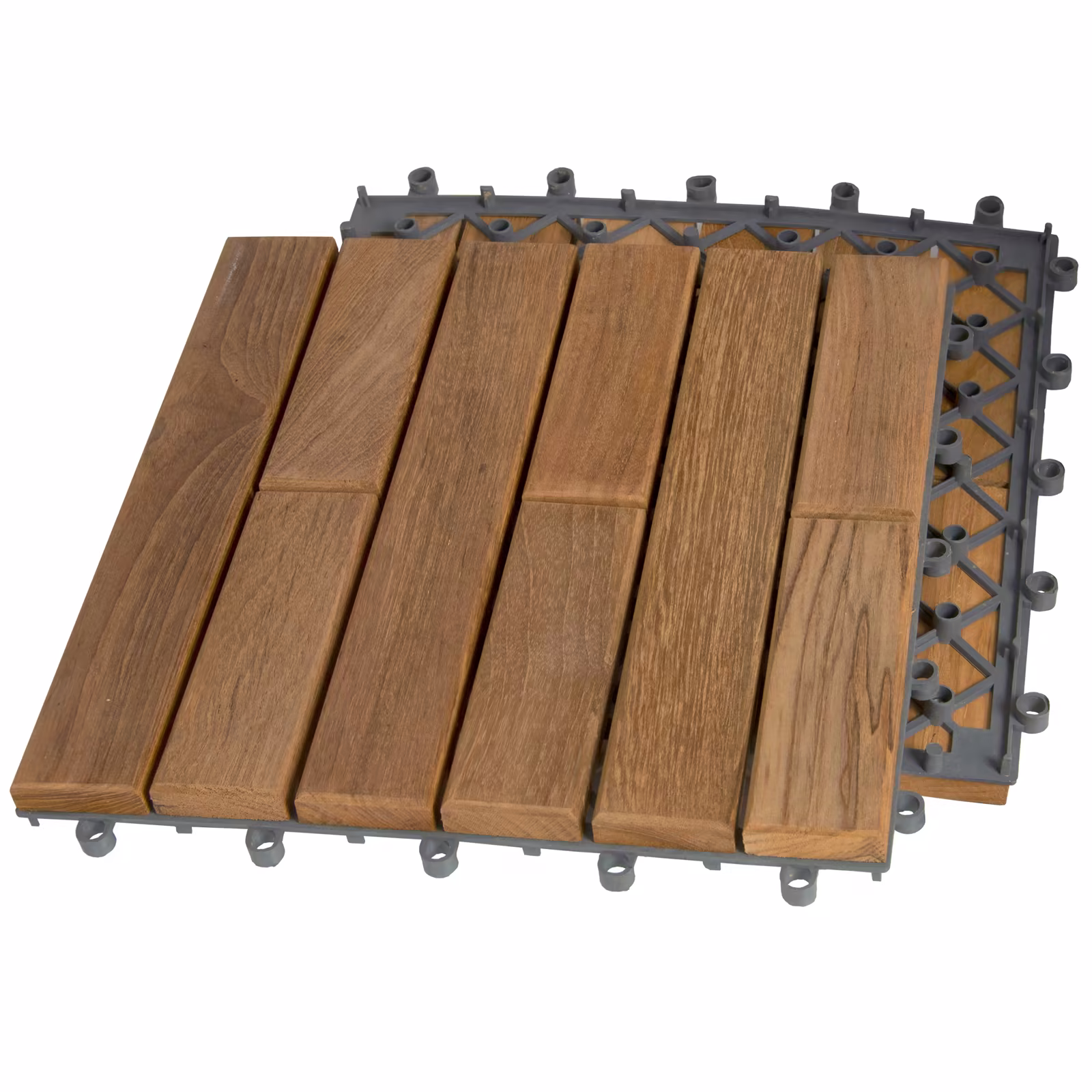 Trall Teak Deltaplattan K Vänster 30×30