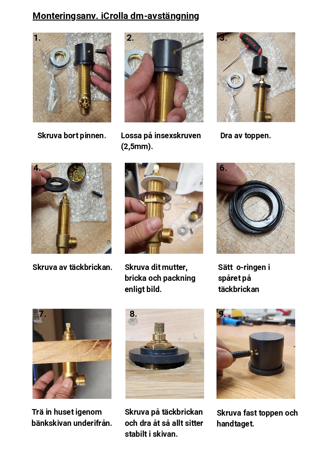 iCrolla Diskmaskinsavstängning svart/krom