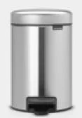 Pedalhink New Icon 5 liter, mattborstad stål