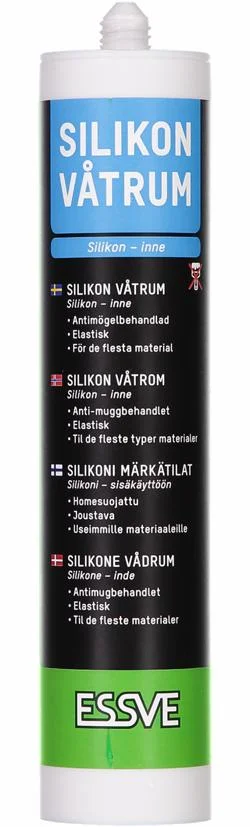Silikon våtrum 300 ml, vit