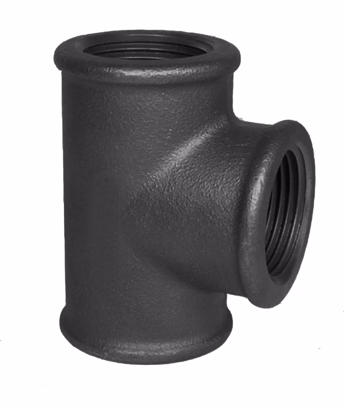 Aducerad svart T-rör  8 inv.g.