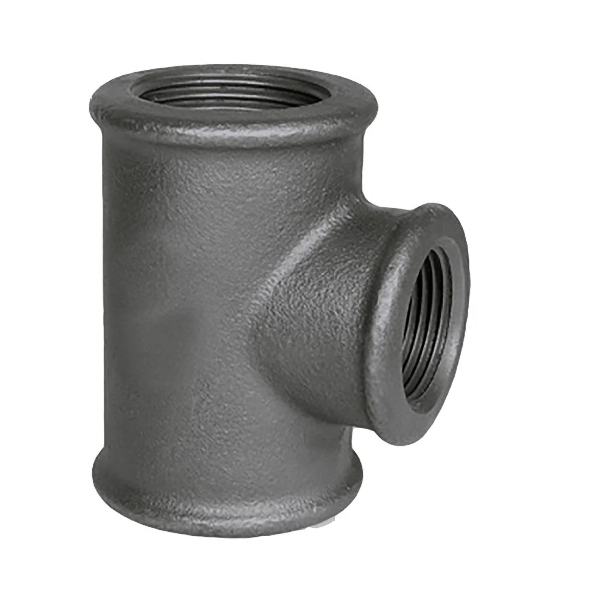 Aducerad svart T-rör 50x15 inv.g.