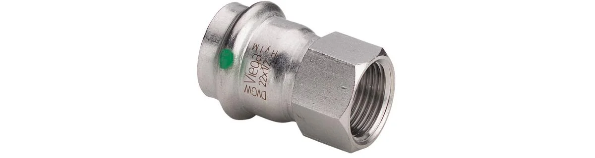 Okänt Viega V-press rostfri övergångsmuff 54xR50 muff x inv.g.