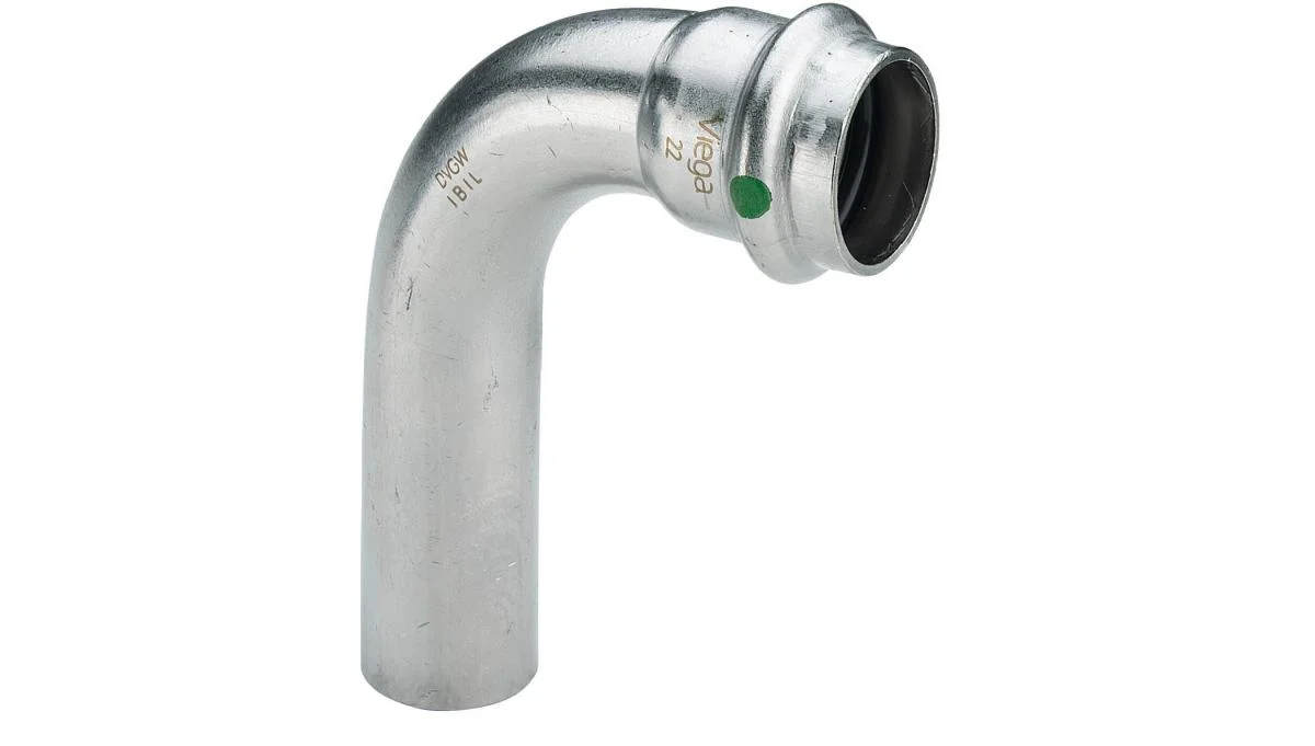 Okänt Viega V-press rostfri böj 54, 90° 1 muff