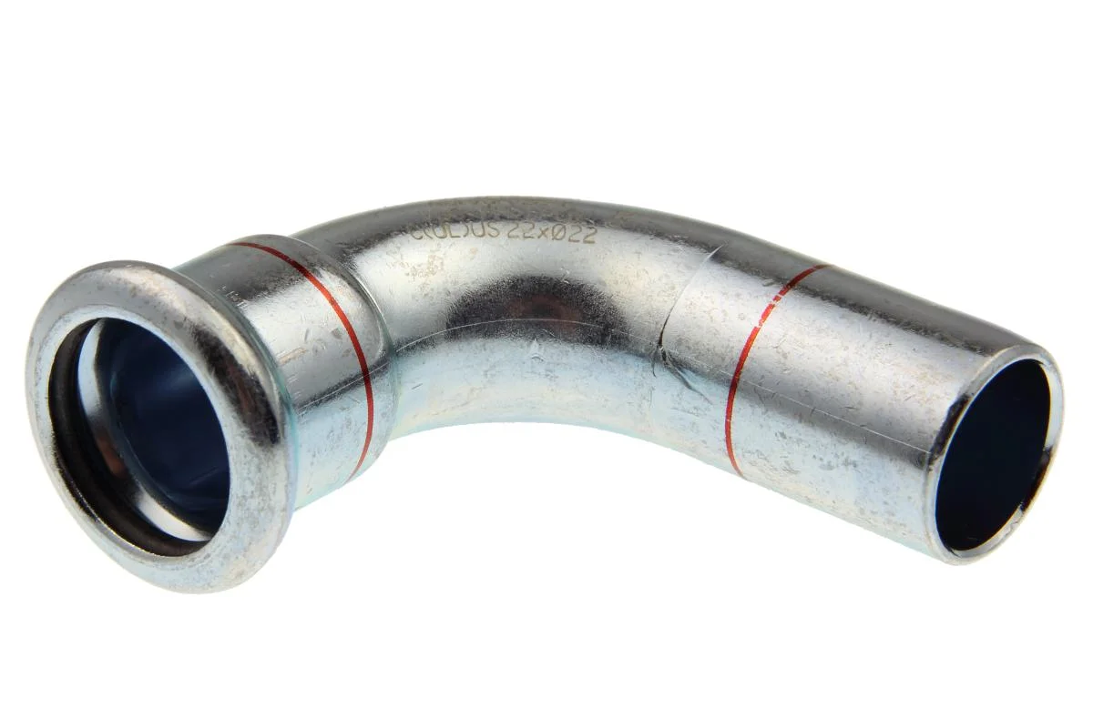 VSH M-press elförzinkad 18 böj 90° 1 muff