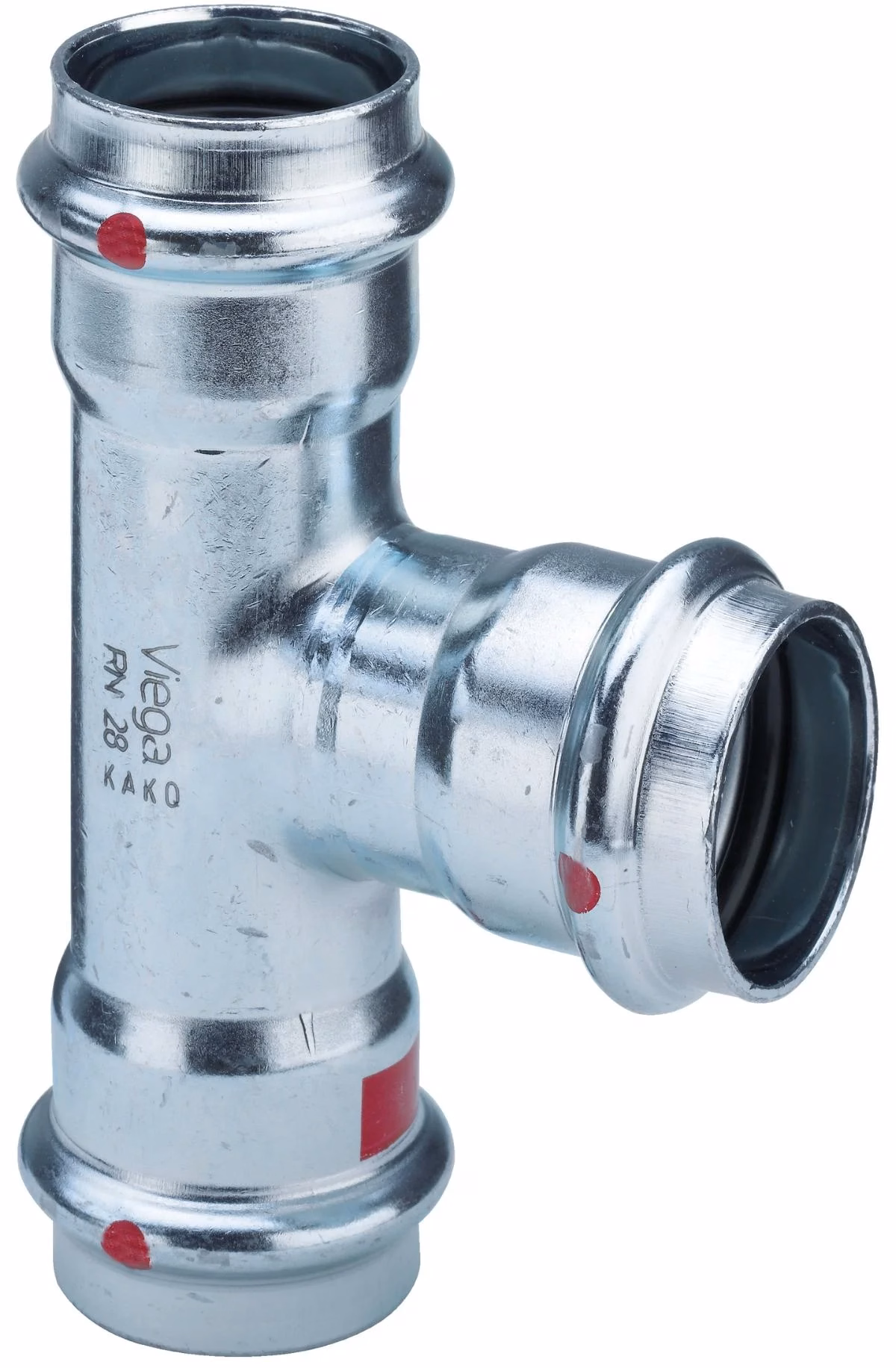 Viega V-press elförzinkad T-rör 54x28x54