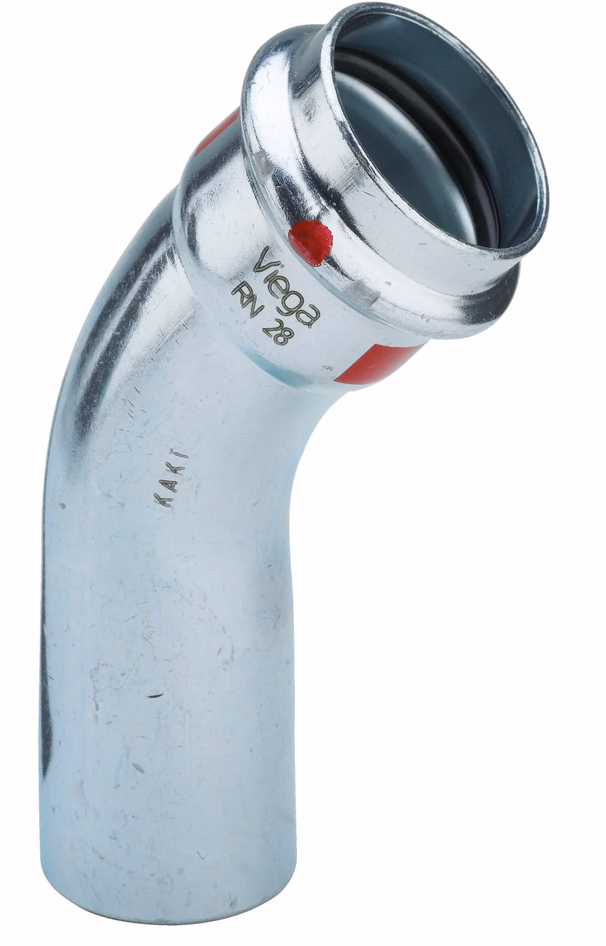 Viega V-press elförzinkad 35 böj 45° 1 muff