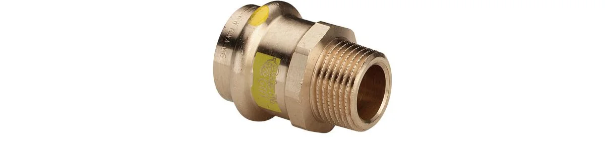 Viega V-press övergångsnippel 28xR25 utv.g. gas