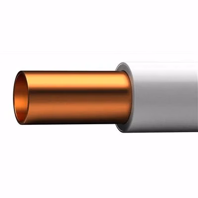 Plastmantlade kopparrör 12X1, 5 meter