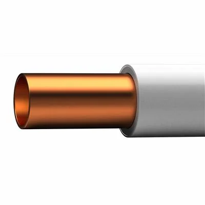 Plastmantlade kopparrör 15X1, 5 meter