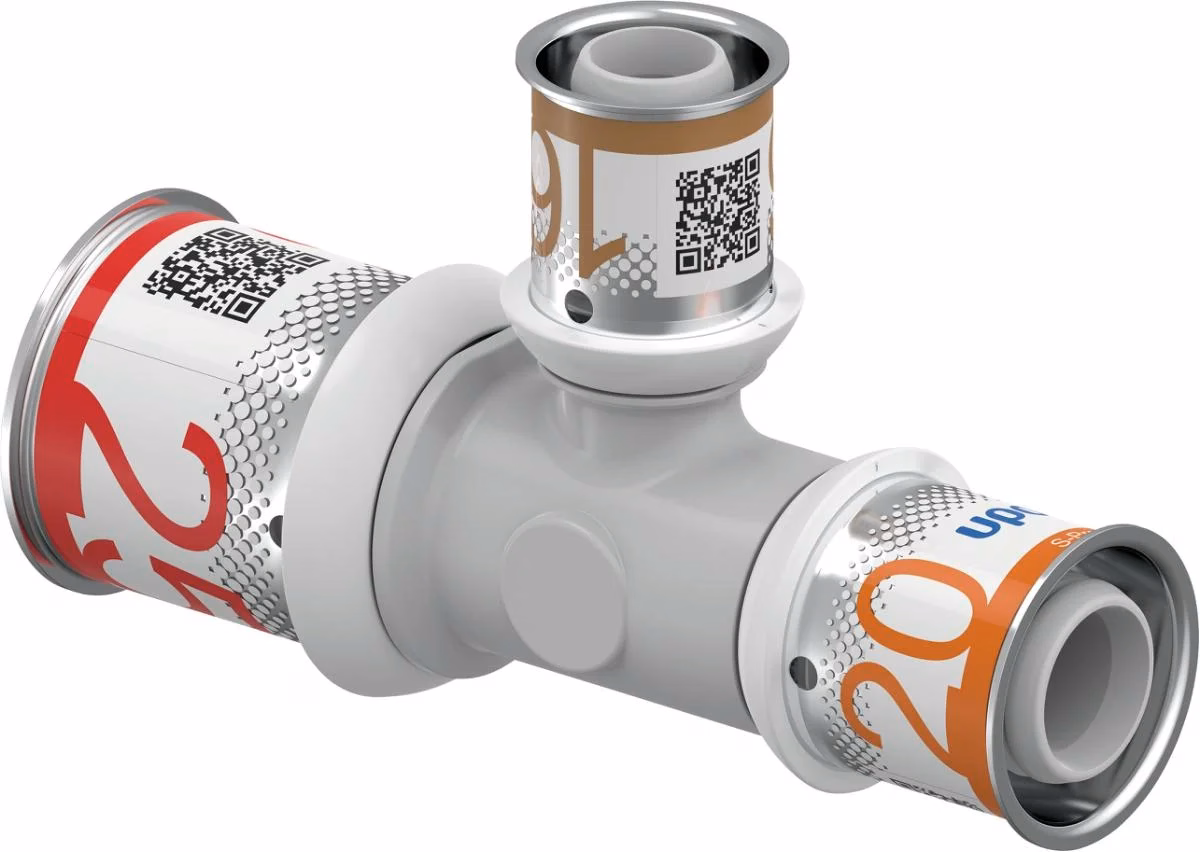 Uponor S-press Plus T-rör PPSU 25X16X20