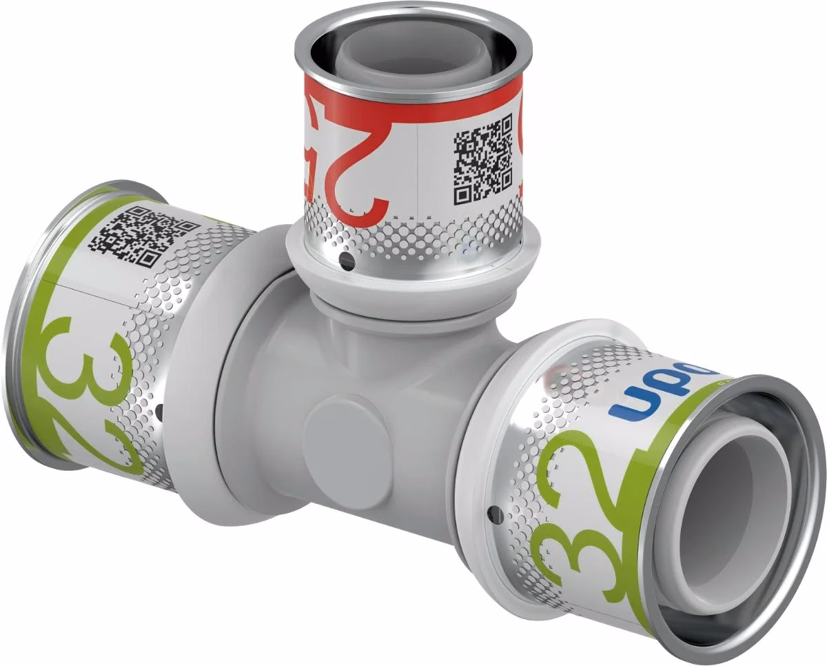Uponor S-press Plus T-rör PPSU 32X25X32