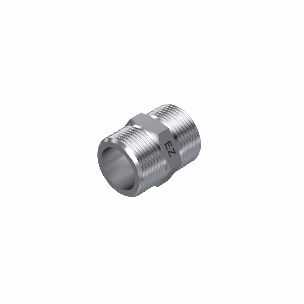 Ezze 3229X förkromad metall sexkantnippel 10