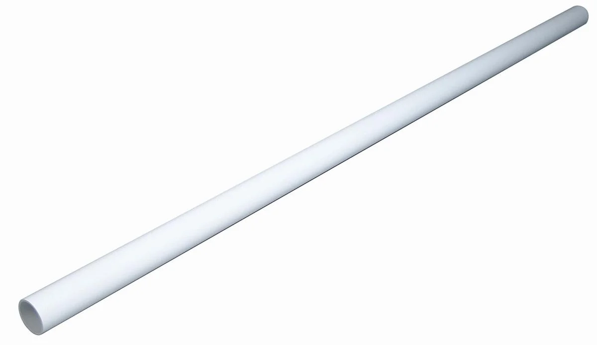 Vitt rakt PP-rör 40, 2 meter