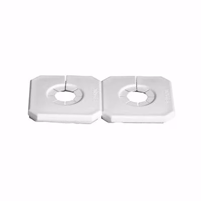 Purus rörtäckbricka "Duo-täck" 10-18, 40 c/c, vit