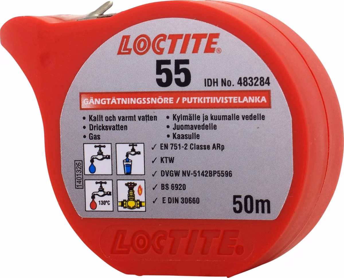 Loctite 55 gängtätningssnöre 50 meter