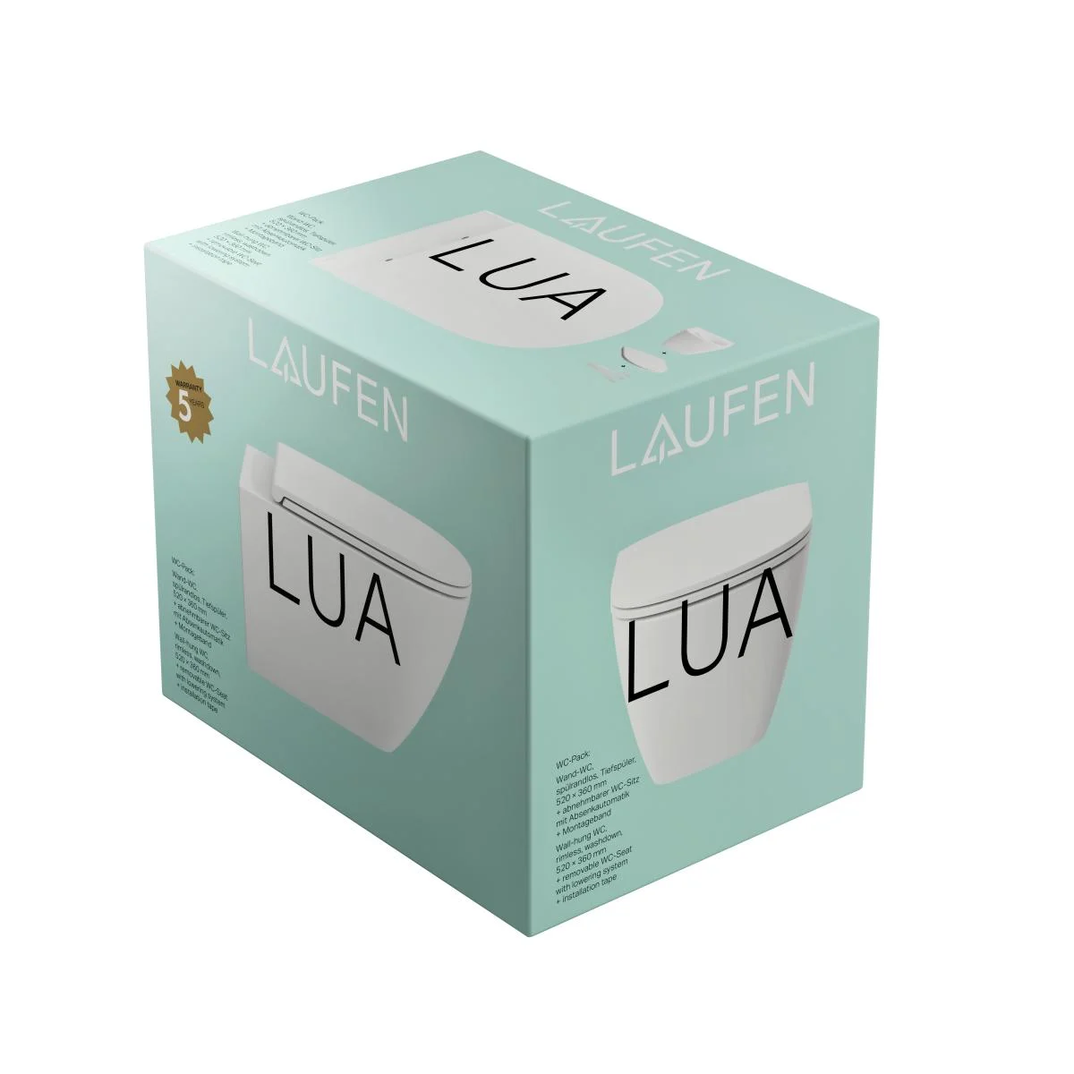 Laufen Laufen Lua WC-skål, inkl slim sits