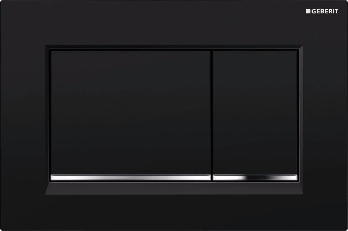 Geberit Sigma30 tryckplatta, svart