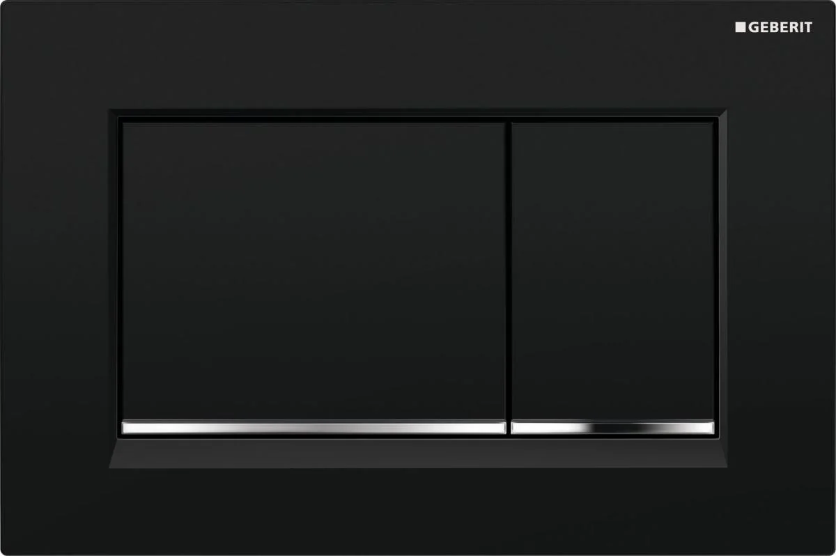 Geberit Geberit Sigma30 tryckplatta, svart