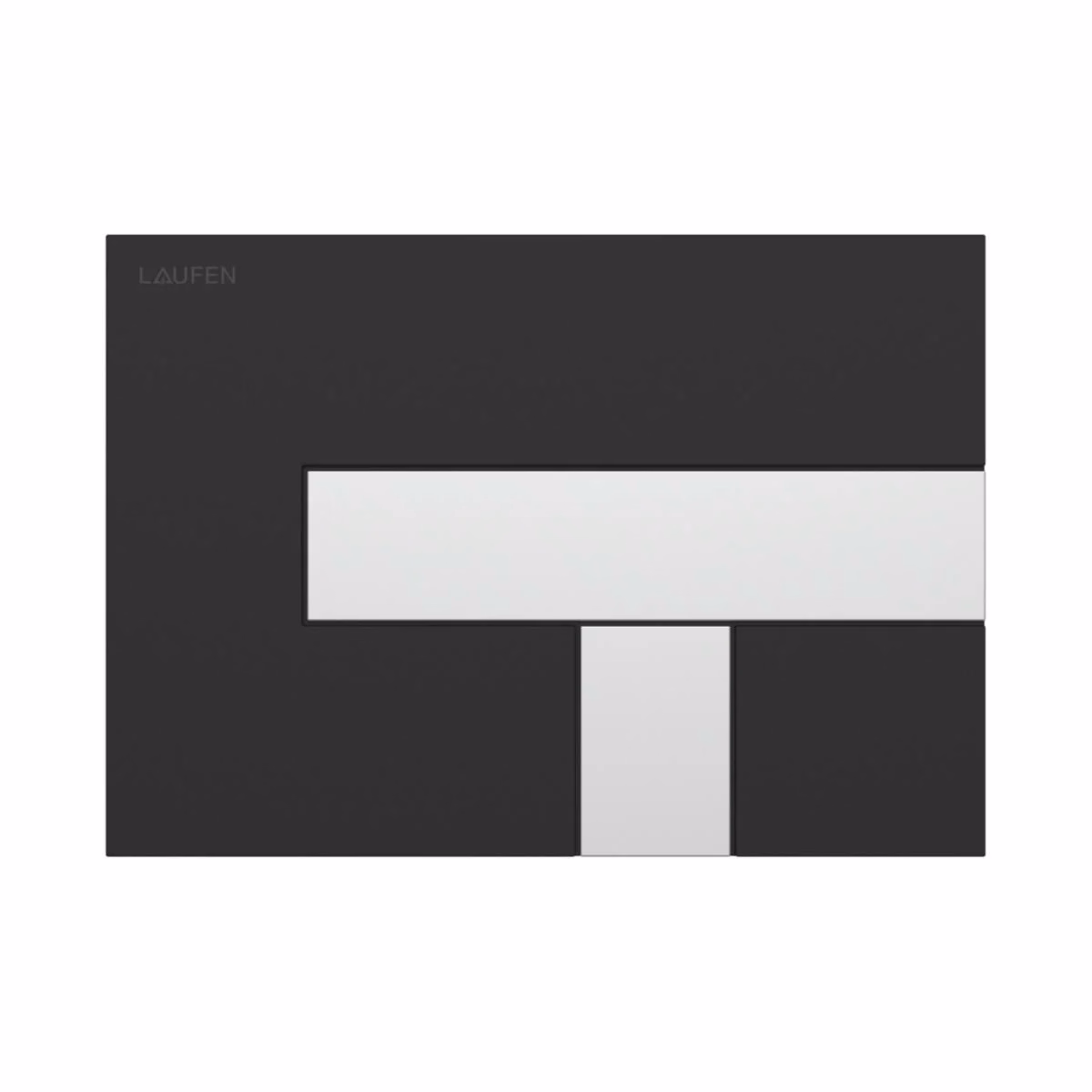 Tryckplatta AW100 LIS, matt svart/krom