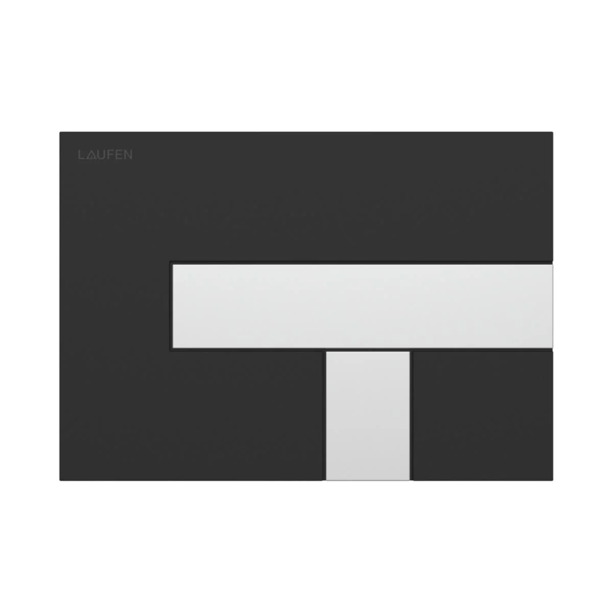 Tryckplatta AW100 LIS, matt svart/krom