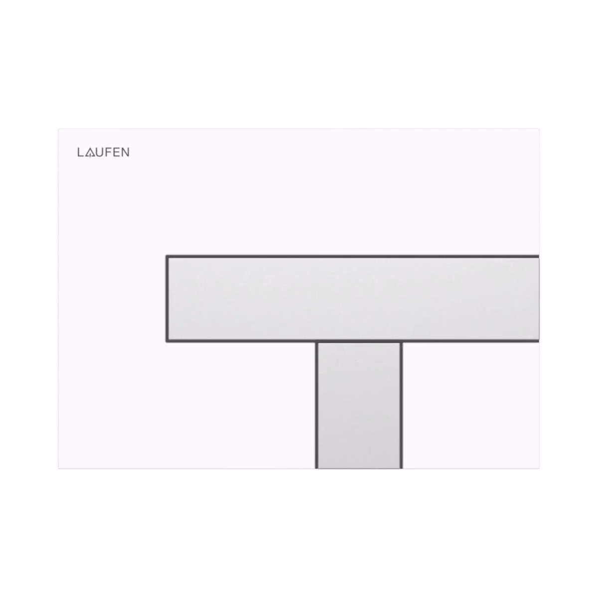 Tryckplatta AW100 LIS, matt vit/krom