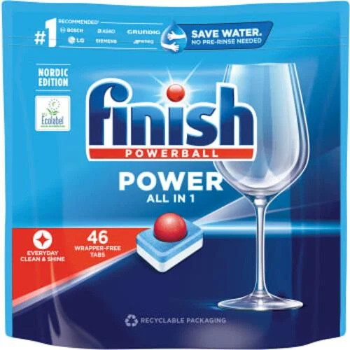 Diskmaskinstablett Power All-in-1 Finish 46 p 957060X