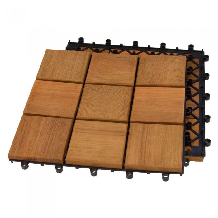 Trall Teak Deltaplattan H 30×30