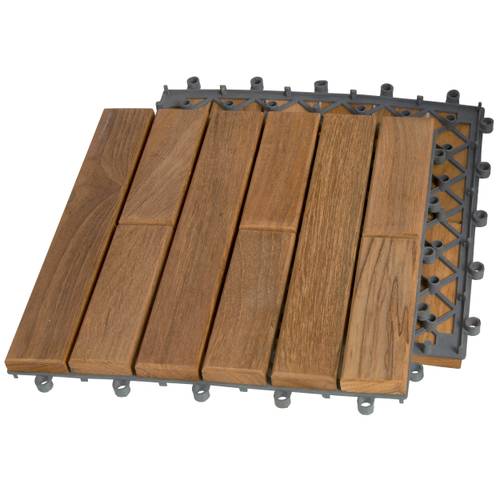 Trall Teak Deltaplattan K Vänster 30×30