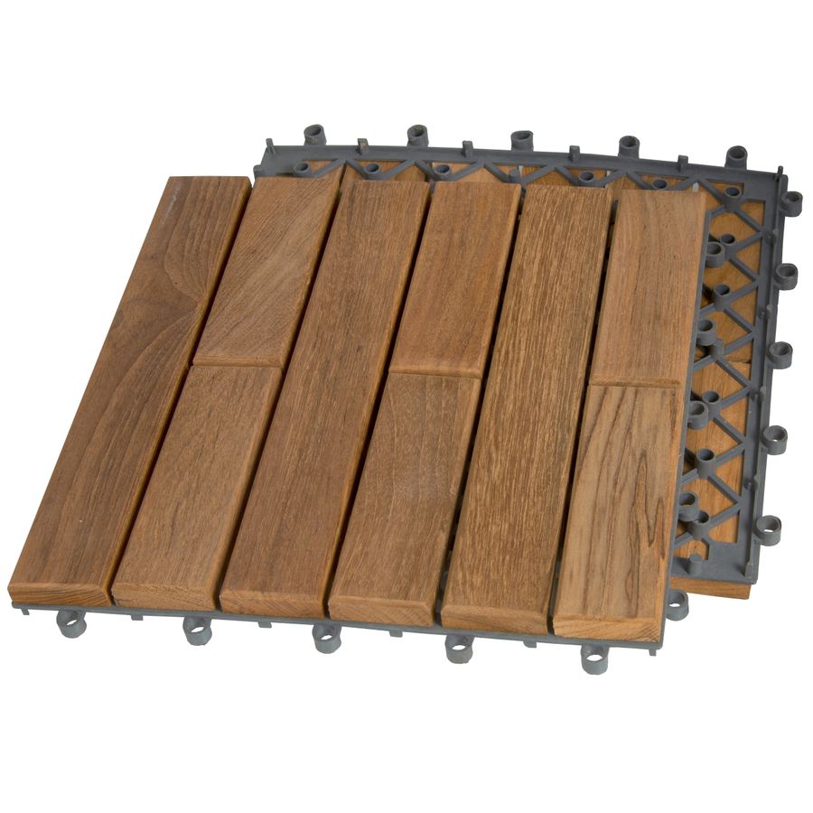 Trall Teak Deltaplattan K Vänster 30×30